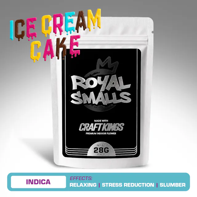 Craft Kings Royal Smalls Ice Cream Cake 28g (indica, small buds)