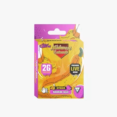 MIDWEST EXTRACTS MIDWEST EXTRACTS | BANANA ACAI | LIVE RESIN CART HYBRID — VAPORIZERS