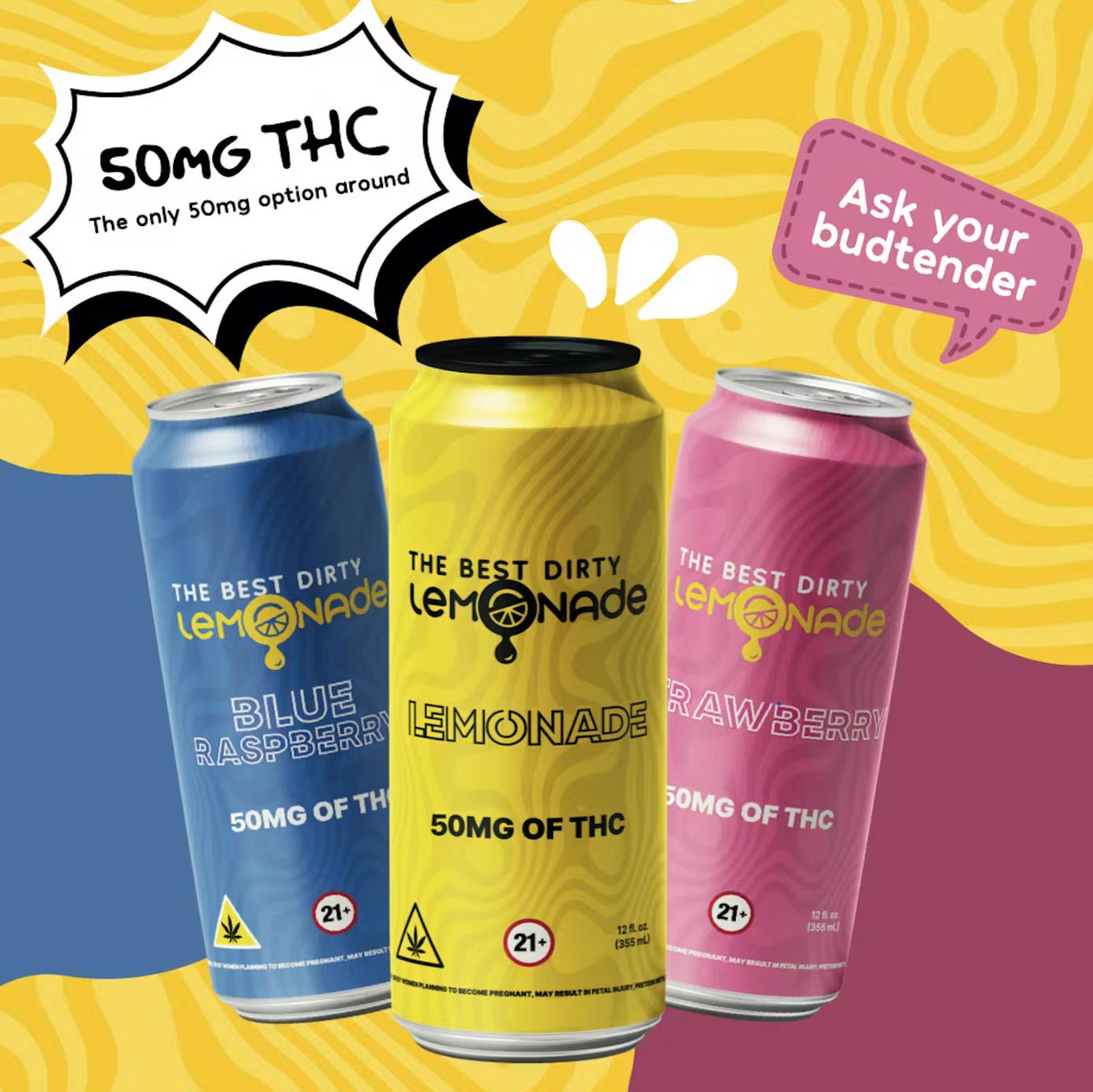 Best Dirty Lemonade | Blue Raspberry | 50mg Drink