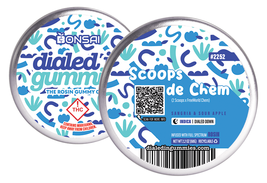 Photo of Dialed In – Rosin Gummies – Scoops De Chem (I) 100mg