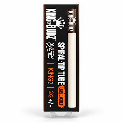 King Of Budz - 3pk Cones - King Size Unbleached Spiral Tip - ACCESSORIES by King Of Budz at King of Budz