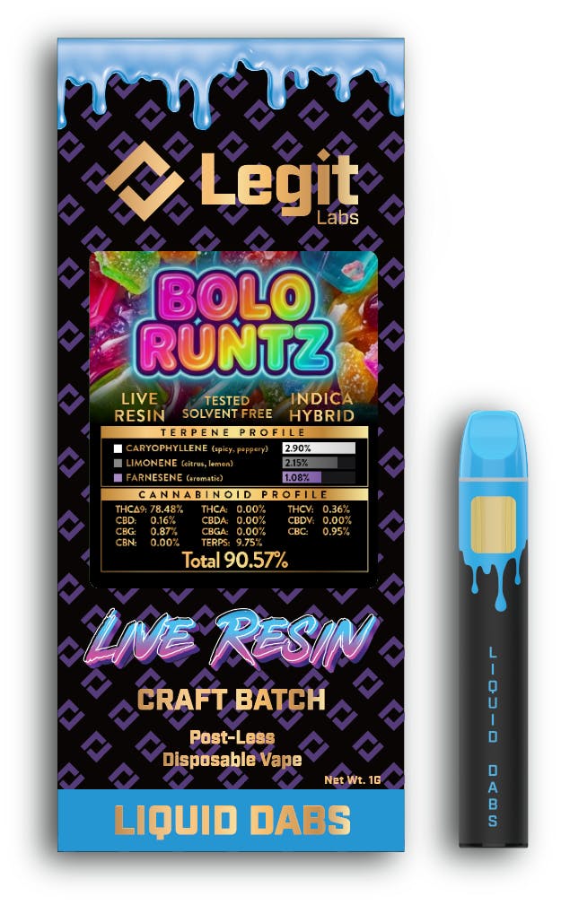 legit disposable vape sites Labs Legit Labs | | Live Resin | Bolo Runtz | 1g Flavours:Blackcurrant Apple Best Crystal Vape Flavours wave3