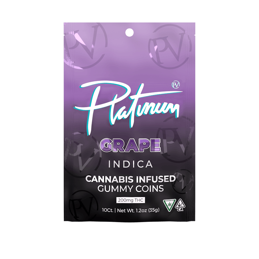 Platinum Vape - Grape 200mg Gummies