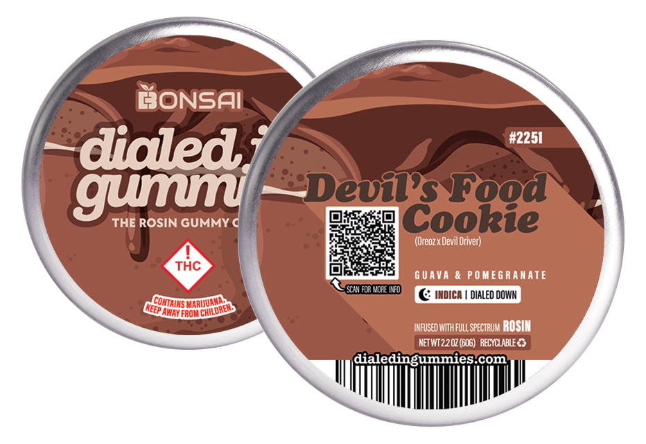 Photo of Dialed In – Rosin Gummies – Devil’s Food Cookies (I) 100mg