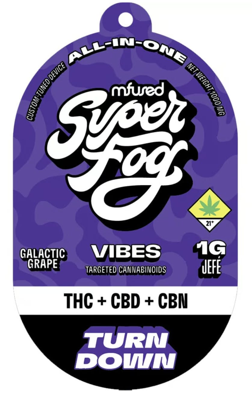 Mfused | Vibes Jefe 1g Vape | Turn Down