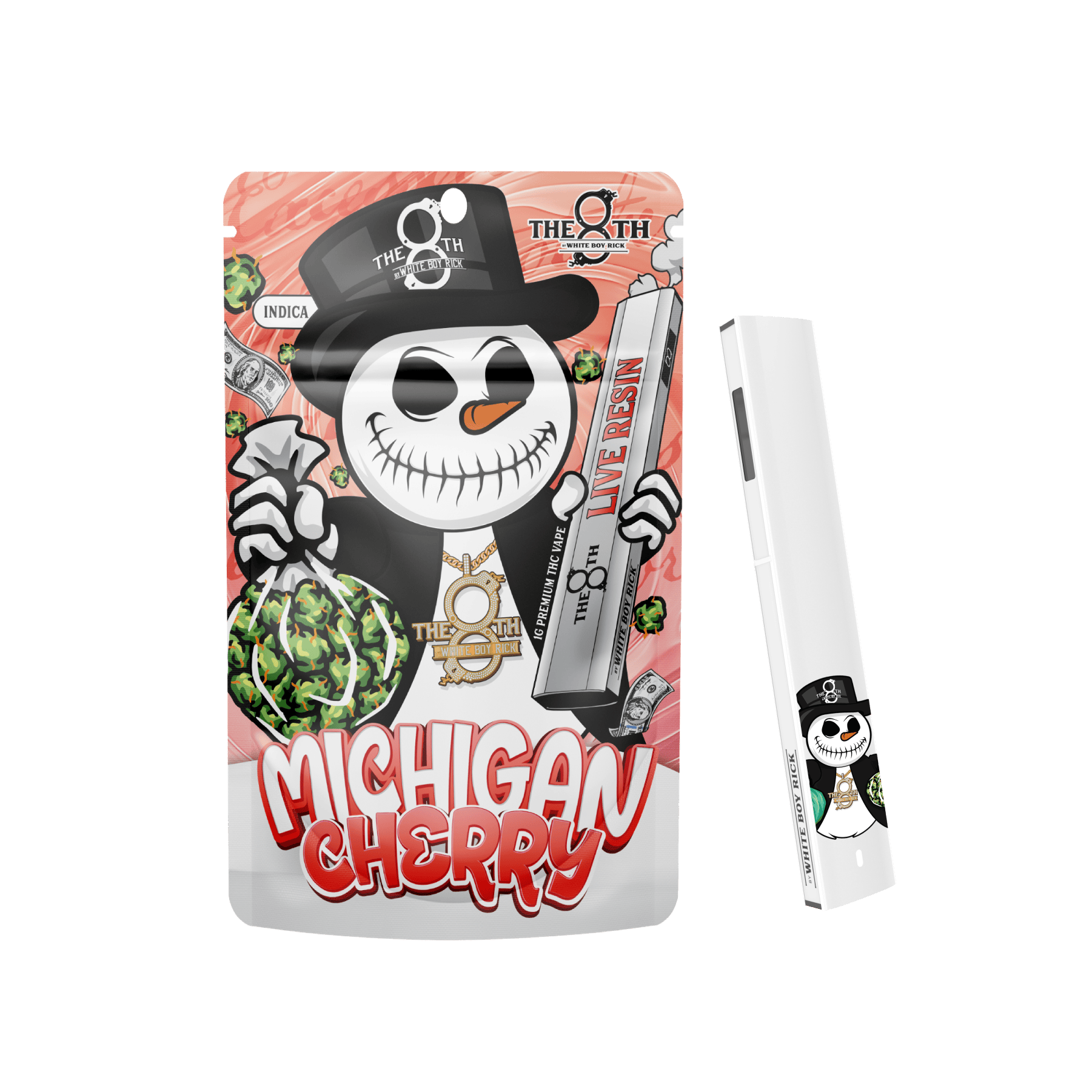 The 8th By White Boy Rick Michigan Cherry All-In-One Vape Rec