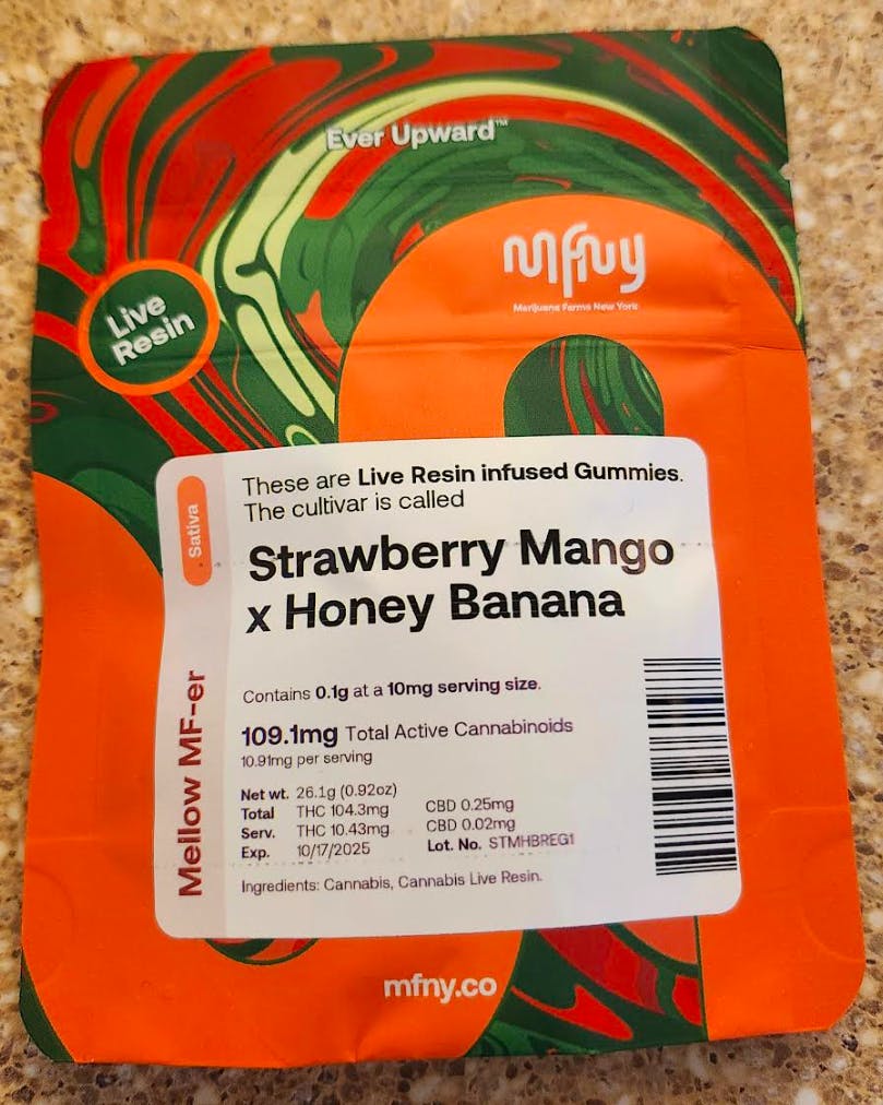 Strawberry Mango x Honey Banana | Live Resin Gummies | MFNY
