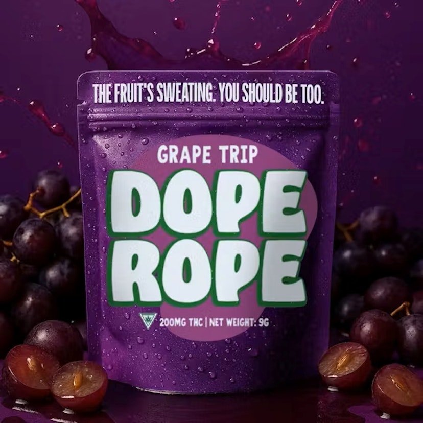 Dope Rope 200mg Gummies Grape Trip