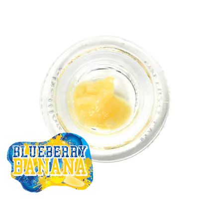 Blueberry Banana - Live Resin Budder, as Cookies's menu shows it