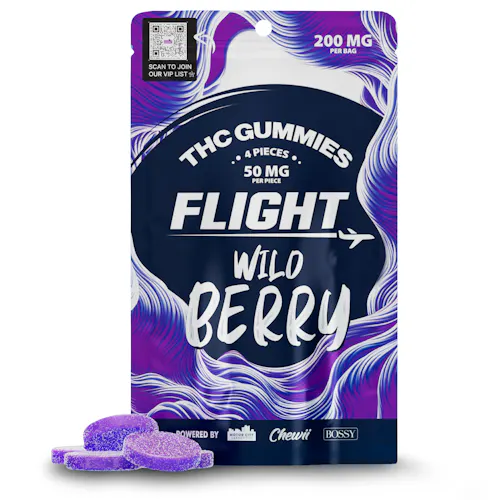 Flight Wild Berry Gummies 200mg Rec - Exclusive Cannabis Michigan