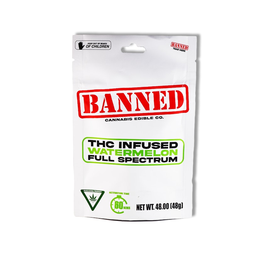 Banned | 200mg Gummies | Watermelon Lemonade