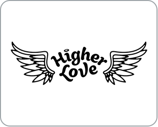 logo for Higher Love Crystal Falls 