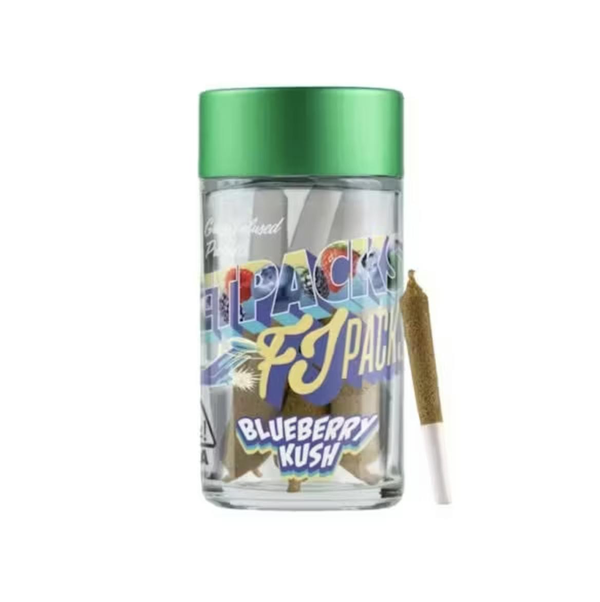 Jetpacks FJ-3 0.6g Infused PreRoll 5pk- BLUEBERRY KUSH