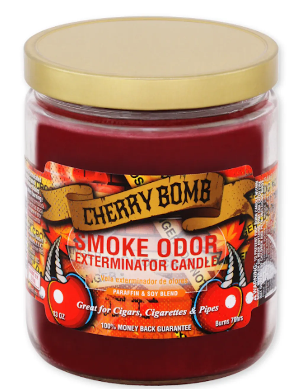 Product Smoke Odor Eliminating Candle 13oz CHERRY BOMB