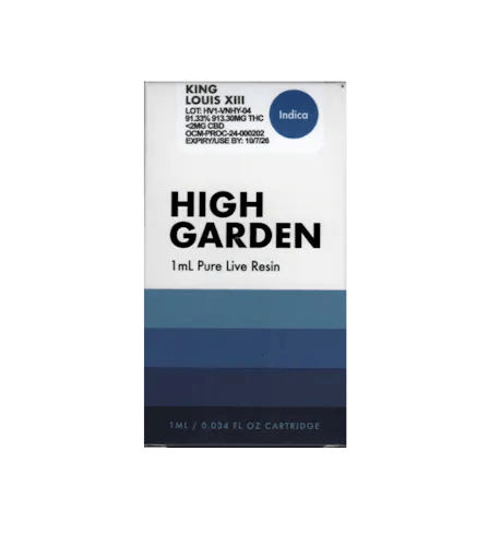 High Garden | King Louis XIII | Live Resin 510 Cart | 1g