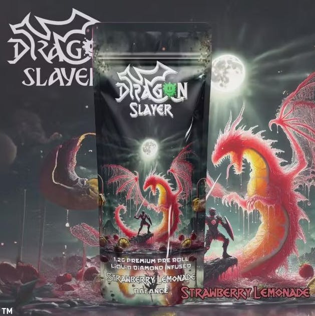 Product: Dragon Slayer | Strawberry Lemonade 1.2g Infused Pre-Roll
