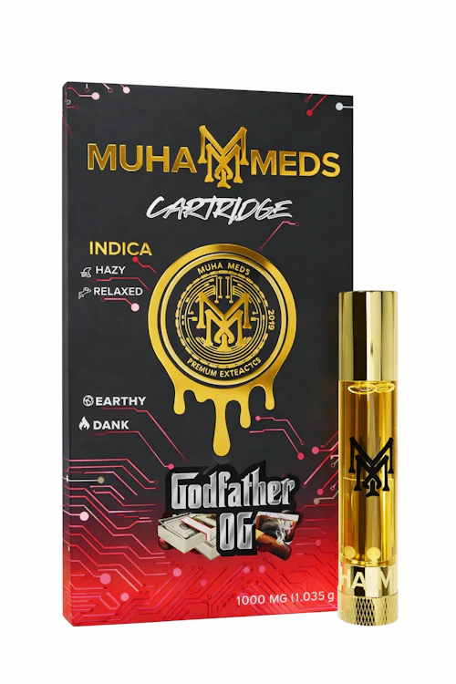 Muha Meds - 1g Cart - Godfather OG