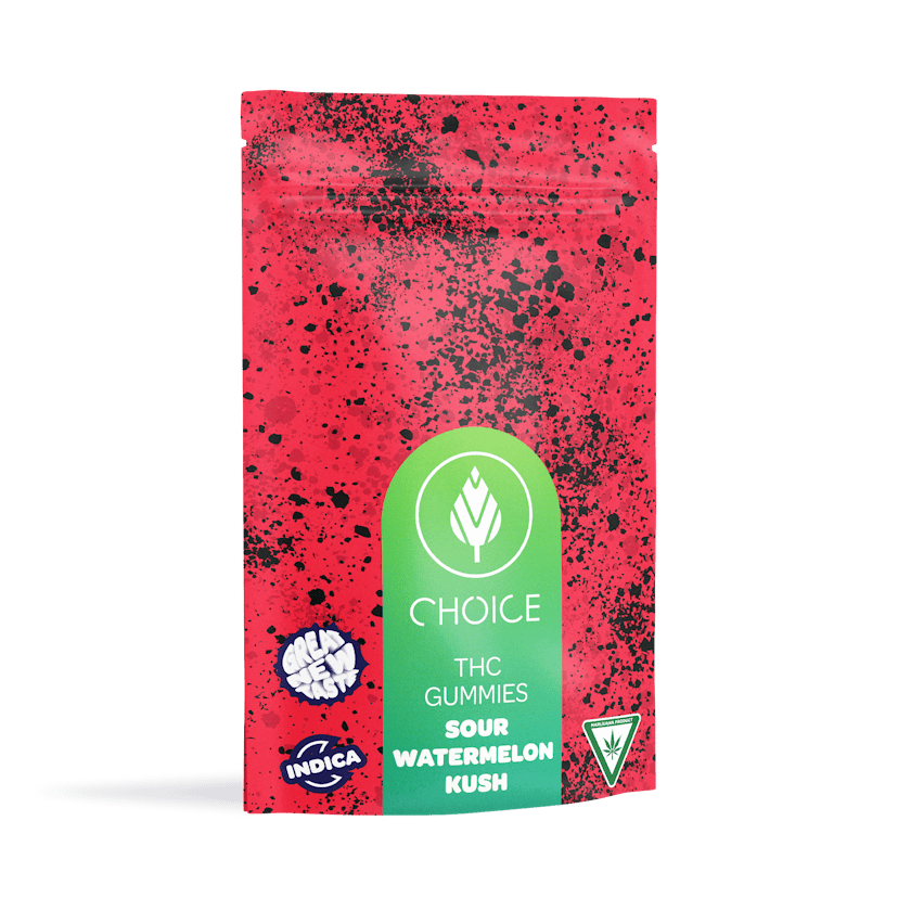 Sour Watermelon Kush Choice Chews | 200mg