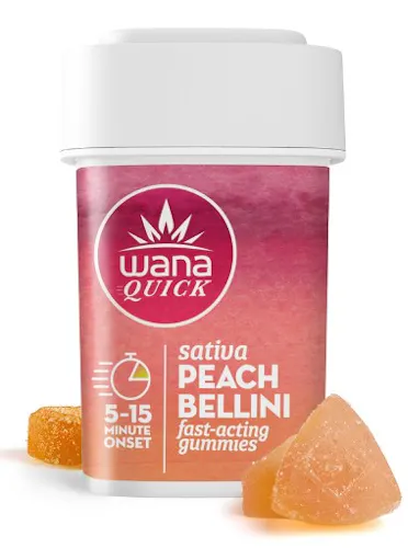 Quick Peach Bellini Sativa Chews [10 Pack] | 100mg-1