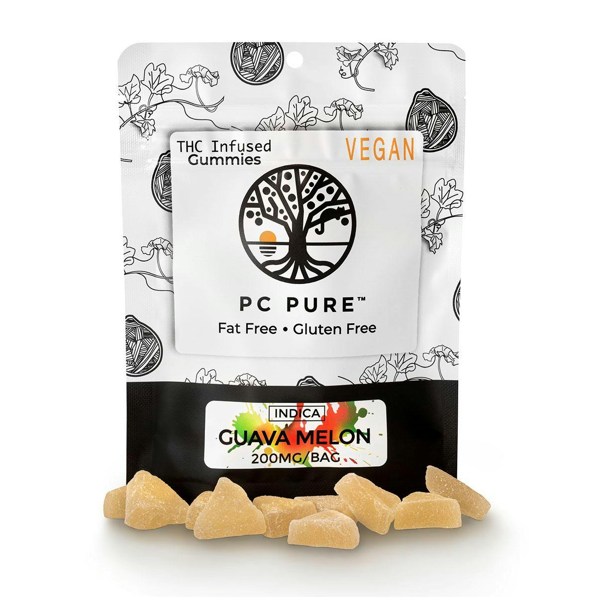 Product: PC Pure | Gummies - 200mg - Guava Melon (Indica)