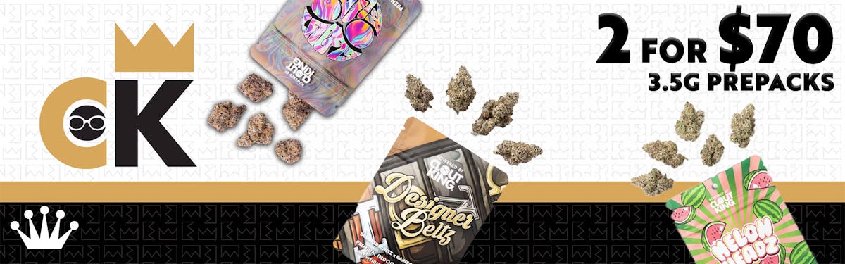 Clout King 3.5g Prepack - 2 for $70