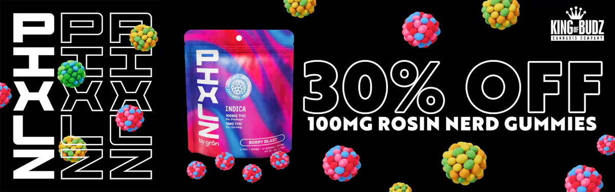 PIXLZ - 100mg Rosin Nerd Gummies - 30 Percent OFF