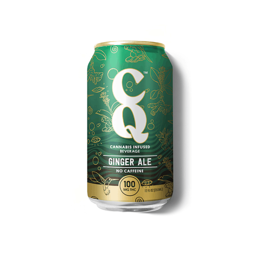 Buy CQ Ginger Ale 100mg THC Infused Soda By CQ Online - Nature's