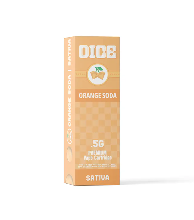 Dice Distillate Vape Cart Orange Soda .5g (sativa, cartridges)