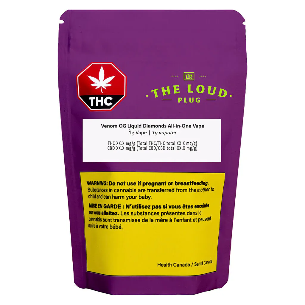 Venom OG Liquid Diamonds Disposable | 1g | Buzzed Buds (Uxbridge)