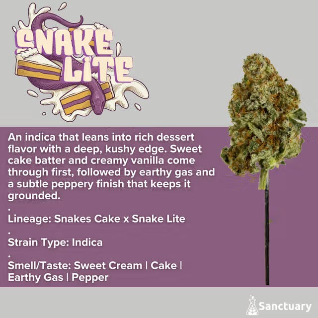 Sanctuary - Flower 28g - Snake Lite C