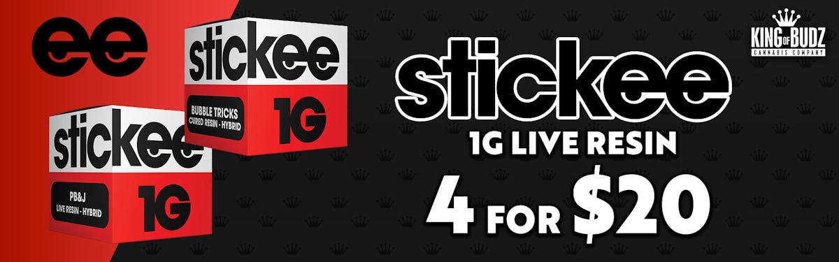 Stickee 1g Live Resin 4 for $20