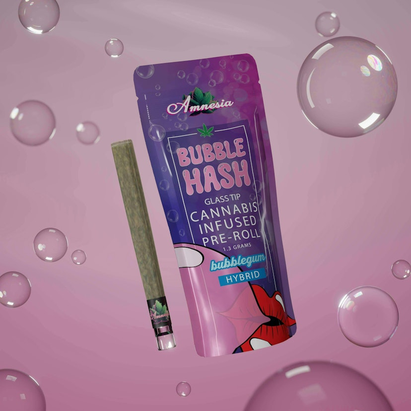 Amnesia | 1.3g Bubble Hash Infused Pre-Roll | Bubblegum