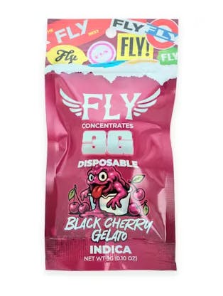 FLY FLY | BLACK CHERRY GELATO | DISPOSABLE INDICA — VAPORIZERS