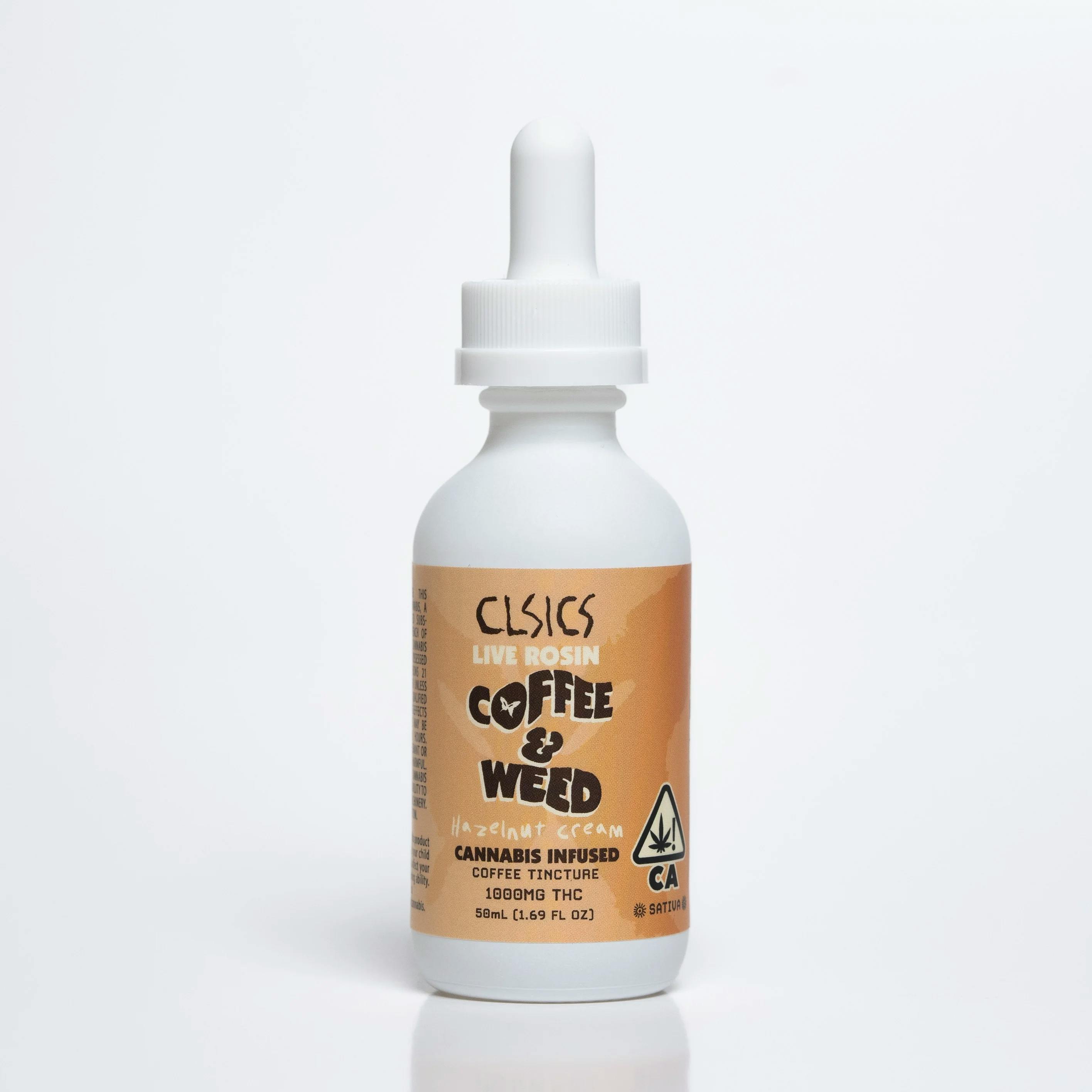 Clsics Live Rosin Tincture - Coffee and Weed: Hazelnut Cream 1000mg |  Harborside (San Leandro)