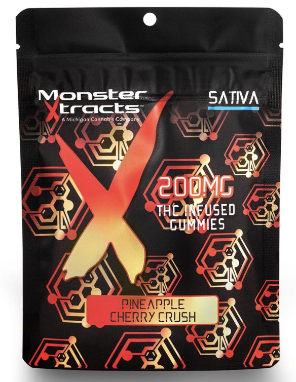 Product: Monster Xtracts | Gummies - Pineapple Cherry Crush - 200mg