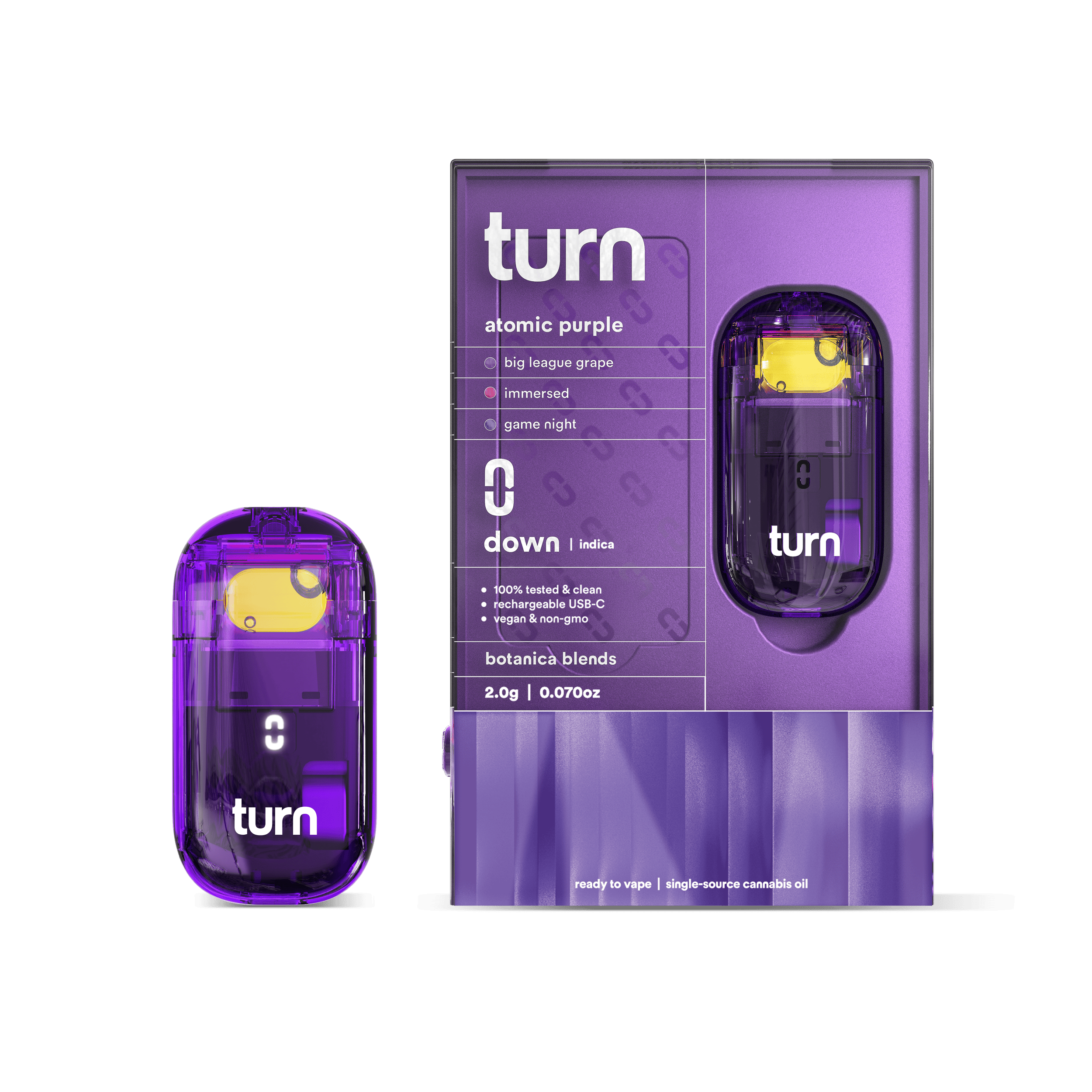 Turn - Atomic Purple Retrovision Disposable Vape by turn