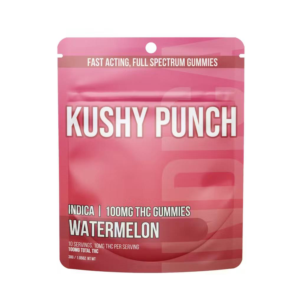 Kushy Punch - 100mg Gummies - Watermelon