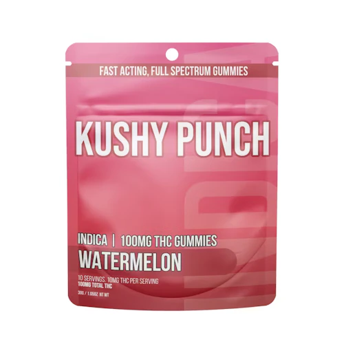 Kushy Punch - 100mg Gummies - Watermelon