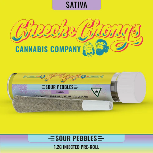 Cheech & Chong - 1.2g Injected Infused Preroll - Sour Pebbles (S)