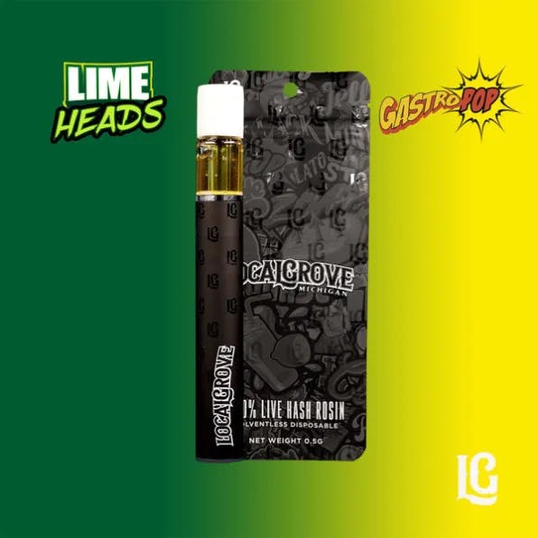 Local Grove - .5g Hash Rosin Disposable - Lime Heads x Gastro Pop