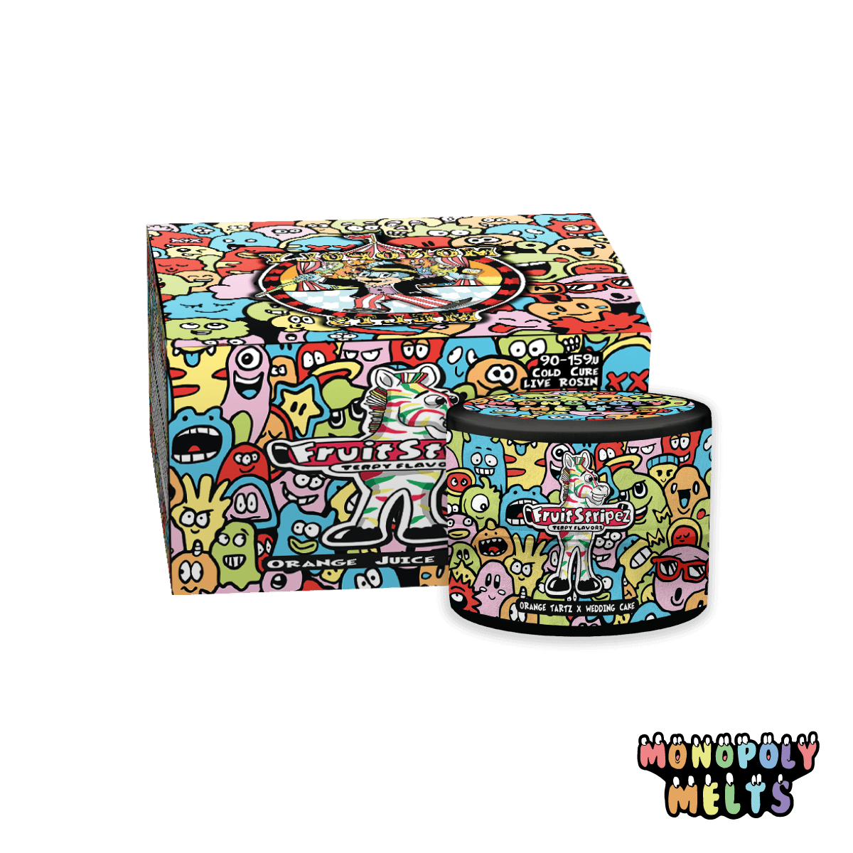 Monopoly Melts - 1g Live Rosin - Fruit Stripez