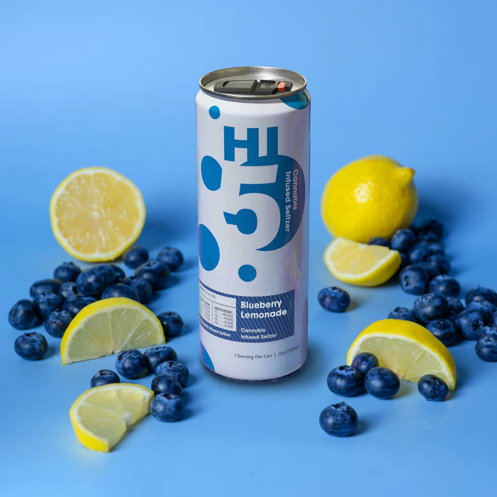 Hi5 Seltzer - 5 mg THC - Blueberry Lemonade (TAX INCLUDED)