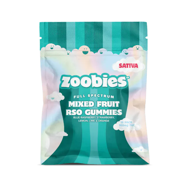 Zoobies Gummies Sativa RSO Gummies 10pk/100mg (S) (2.8g)