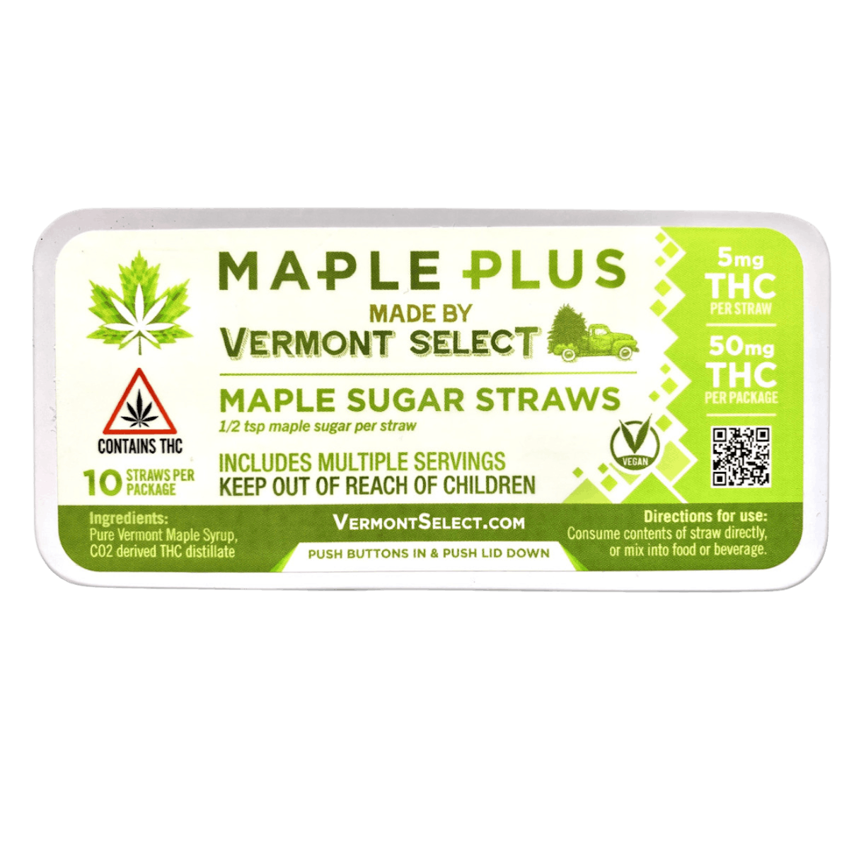 Image of Maple Sugar Straws | 50mg Sugar Straws