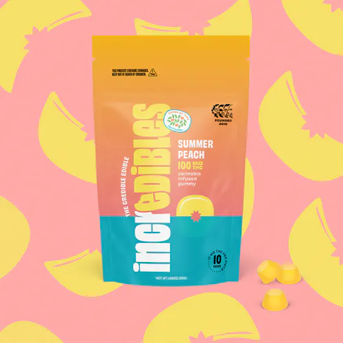 Summer Peach | Gummies | 10 pack | 100mg THC-active