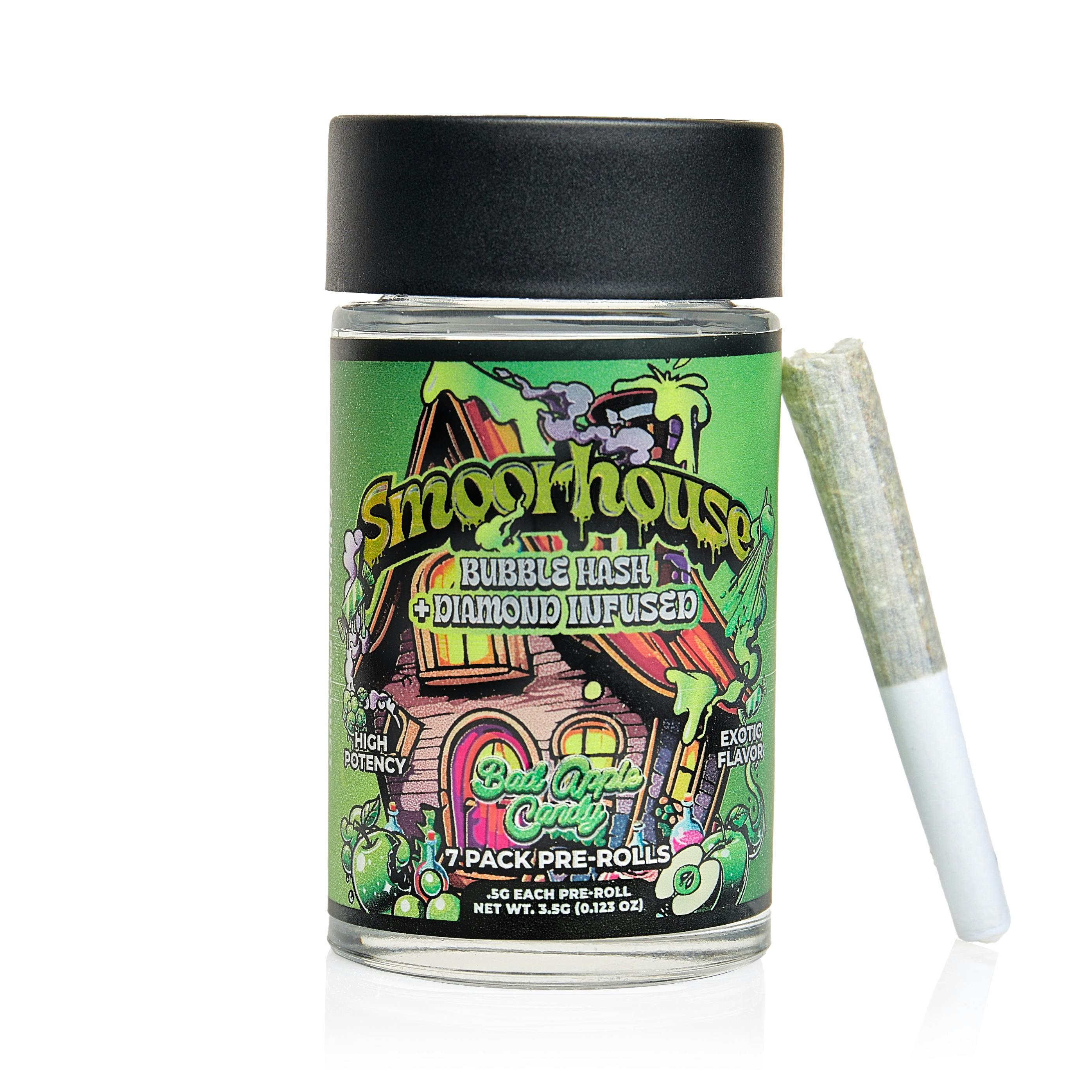 Smoorhouse - 7-Pack .5g Infused Prerolls - Bad Apple Candy