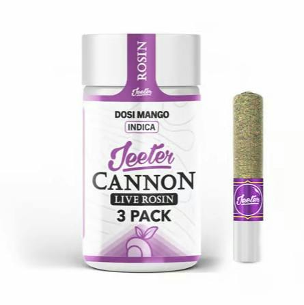 Dosi Mango Live Rosin 3PK Indica by Jeeter – Pre-Rolls at Gatsby Cannabis