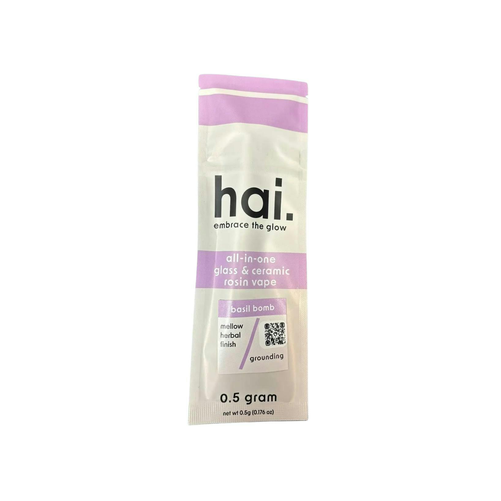 Hai | Basil Bomb | Solventless Rosin AIO Vape
