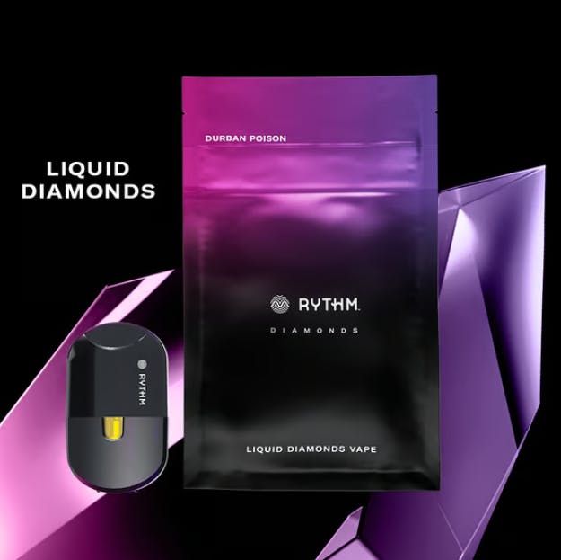 Product GTI Rythm Disposable (Liquid Diamonds) - Durban Poison (Sativa) 1g