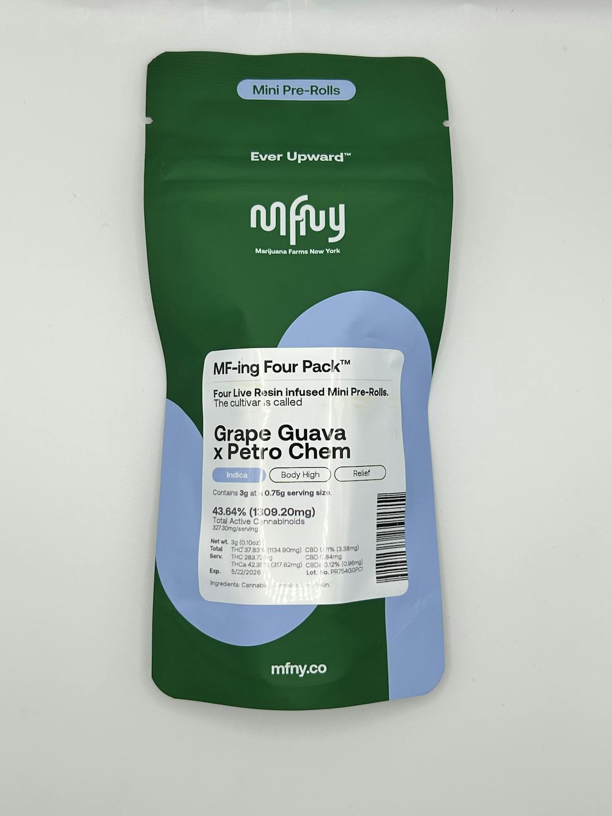 Photo of MFNY – Grape Guava x Petro Chem Live Resin Infused Mini Prerolls 4pk